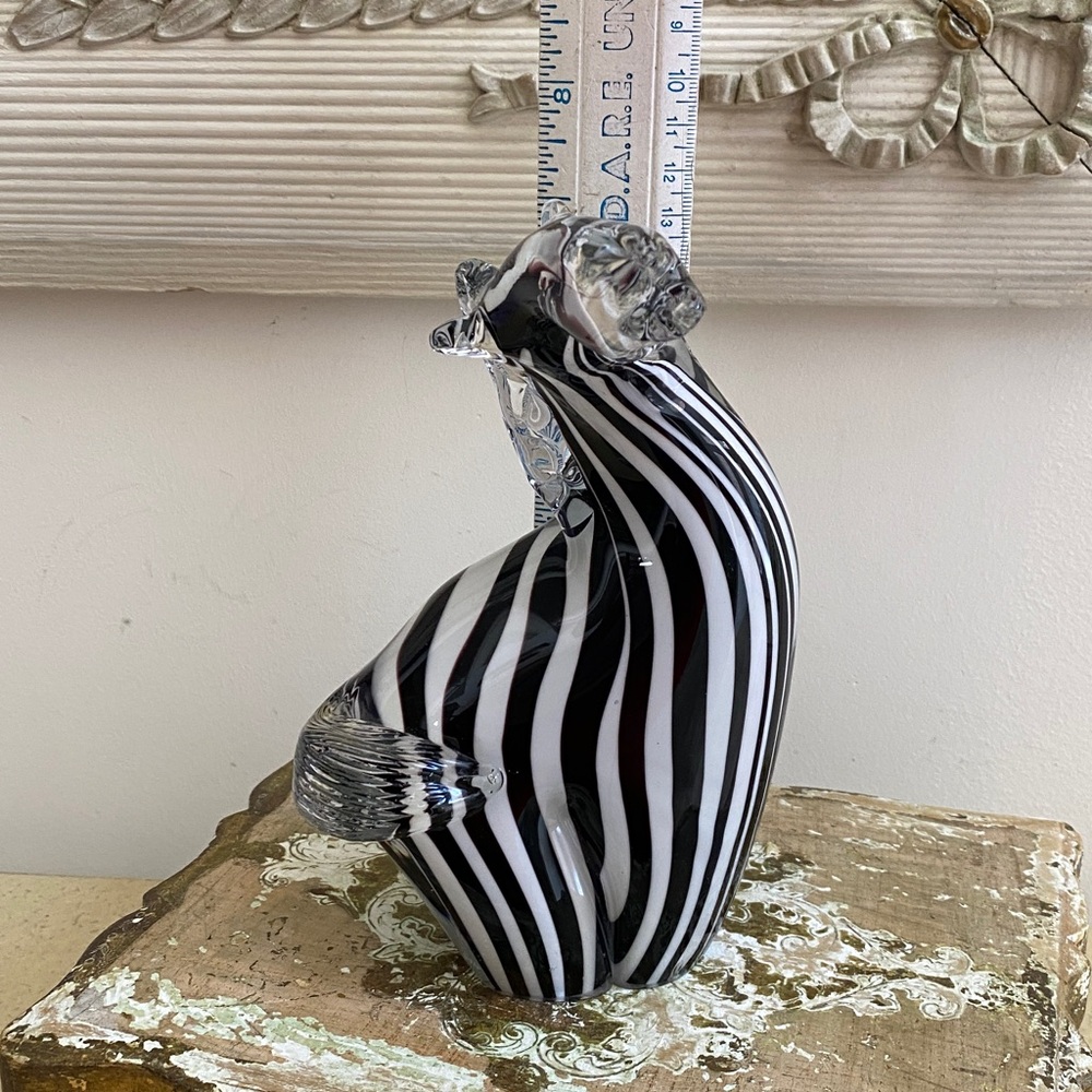 HANDBLOWN ART GLASS Zebra - Picture 7 of 7